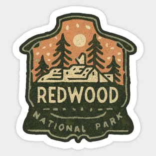 Redwood National Park Travel Sticker Sticker